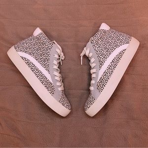Leopard print high tops
